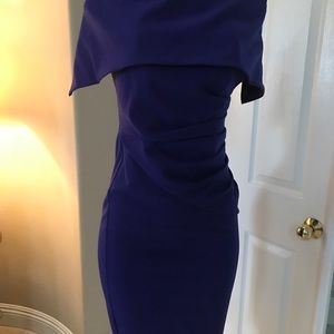 Popover Midi Dress in Colbalt Blue size 4
